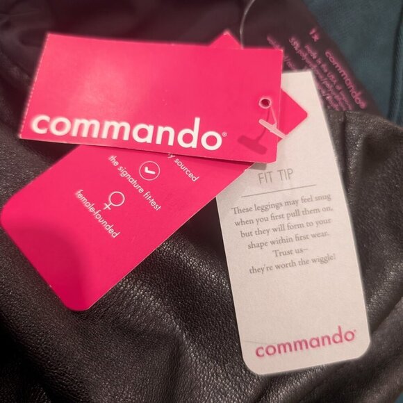 NWT Commando | Perfect Control Faux Leather Legging In Black - Picture 9 of 13